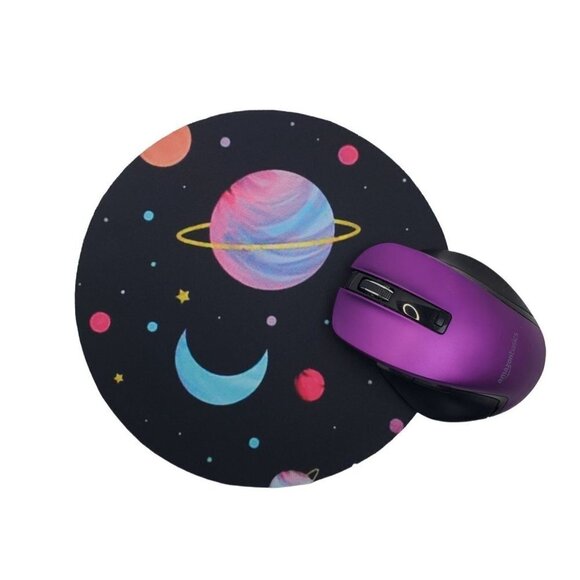 Solar System Gaming Mousepad Round - Picture 2 of 2